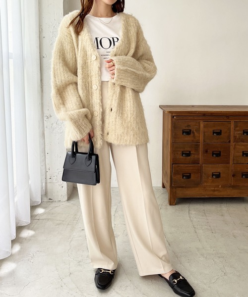 GeeRA（ジーラ）の「【swingby】ニットカーディガン（カーディガン/ボレロ・レディース・ベージュ・MEDIUM）」の11枚目の写真