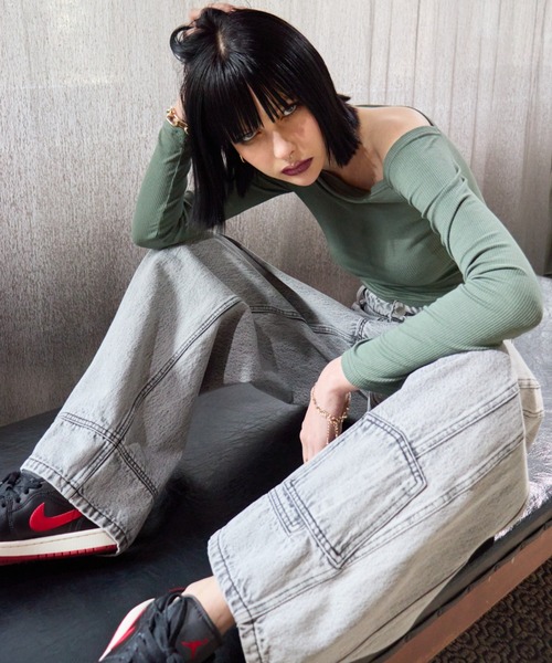aliceさん専用WONEM ヘムポケットダブルウエストジーンズ WONEM（ウォンエム）の「ヘムポケットダブルウエストジーンズ