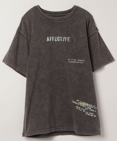 JEANASIS(ジーナシス)の「ステンシルロゴプリントTEE/111889(Tシャツ/カットソー・レディース・ホワイト系その他/ブラック系その他・FREE)」の7枚目の写真