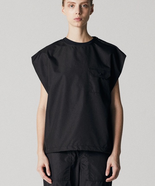 TAION(タイオン)の「MILITARY NO SLEEVE CUT SEW CS01NDML-1(ベスト・メンズ・ブラック・X-LARGE/XX-LARGE/LARGE/3)」の1枚目の写真