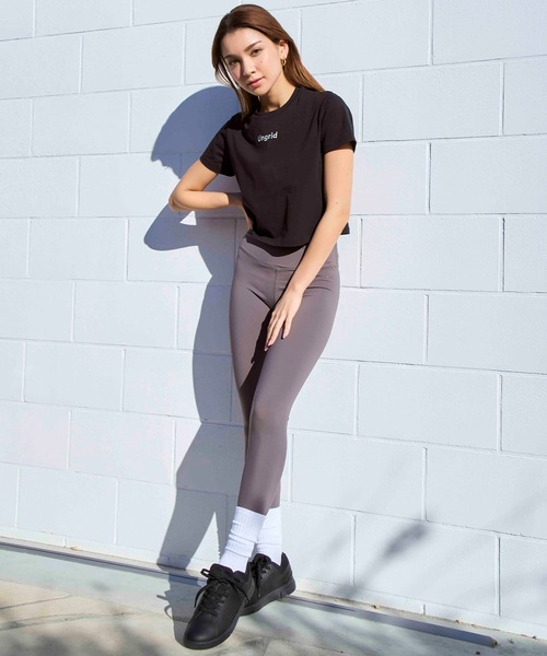 Ungrid（アングリッド）の「【ムラサキスポーツ限定】UNGRID/アングリッド  ワンポイントロゴ 水陸両用Tシャツ 541001（Tシャツ/カットソー・レディース・ホワイト/ブラック・M）」の12枚目の写真