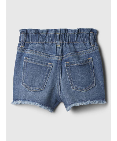 GAP(ギャップ)の「babyGap ウォッシュウェル ペーパーバッグ マムジーン ショートパンツ(デニムパンツ・キッズ・インディゴブルー・3 YRS/2 YRS/12-18M/5 YRS/4 YRS/6-12M/18-24M)」の2枚目の写真