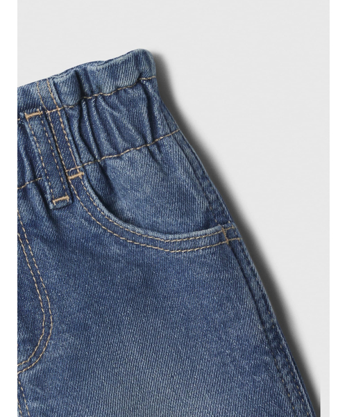 GAP(ギャップ)の「babyGap ウォッシュウェル ペーパーバッグ マムジーン ショートパンツ(デニムパンツ・キッズ・インディゴブルー・3 YRS/2 YRS/12-18M/5 YRS/4 YRS/6-12M/18-24M)」の3枚目の写真