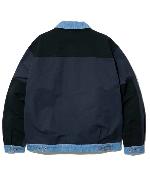 AOZORA(アオゾラ)の「AOZORA/アオゾラ N/C×DENIM マウンテントラッカーJK(ブルゾン・メンズ・ネイビー/オリーブ・LARGE/MEDIUM)」の10枚目の写真