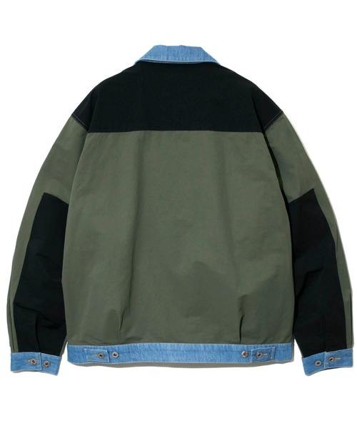 AOZORA(アオゾラ)の「AOZORA/アオゾラ N/C×DENIM マウンテントラッカーJK(ブルゾン・メンズ・ネイビー/オリーブ・LARGE/MEDIUM)」の13枚目の写真
