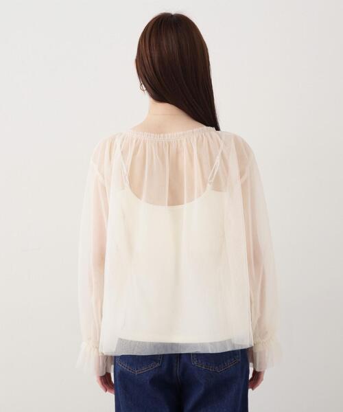 PROPORTION BODY DRESSING（プロポーションボディドレッシング）の「シアーチュールブラウス / 1214110404（シャツ/ブラウス・レディース・ブラック/ダークグレー/ホワイト系その他・FREE）」の18枚目の写真