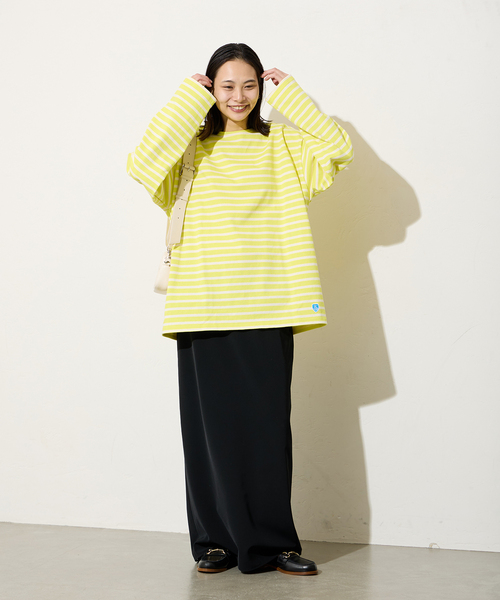 ORCIVAL（オーシバル）の「【ORCIVAL/オーシバル】 COTTON LOURD：カットソー（Tシャツ/カットソー・レディース・クリアブルー/ライトイエロー/ライトグリーン・3）」の10枚目の写真