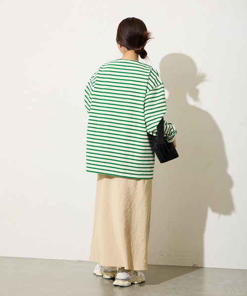 ORCIVAL（オーシバル）の「【ORCIVAL/オーシバル】 COTTON LOURD：カットソー（Tシャツ/カットソー・レディース・クリアブルー/ライトイエロー/ライトグリーン・3）」の8枚目の写真