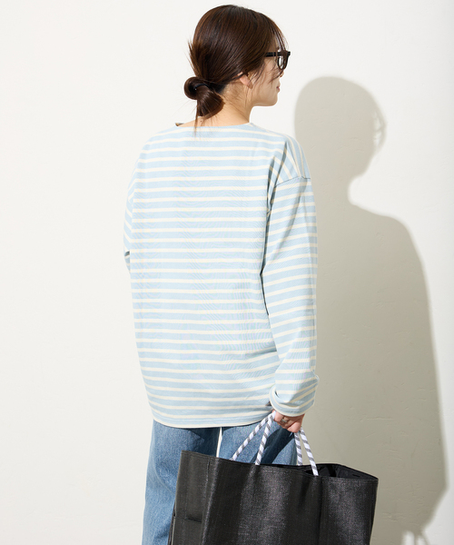 ORCIVAL（オーシバル）の「【ORCIVAL/オーシバル】 COTTON LOURD：カットソー（Tシャツ/カットソー・レディース・クリアブルー/ライトイエロー/ライトグリーン・3）」の15枚目の写真