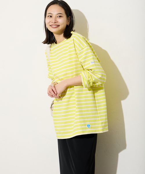 ORCIVAL（オーシバル）の「【ORCIVAL/オーシバル】 COTTON LOURD：カットソー（Tシャツ/カットソー・レディース・クリアブルー/ライトイエロー/ライトグリーン・3）」の19枚目の写真