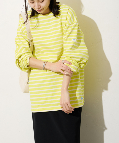 ORCIVAL（オーシバル）の「【ORCIVAL/オーシバル】 COTTON LOURD：カットソー（Tシャツ/カットソー・レディース・クリアブルー/ライトイエロー/ライトグリーン・3）」の20枚目の写真