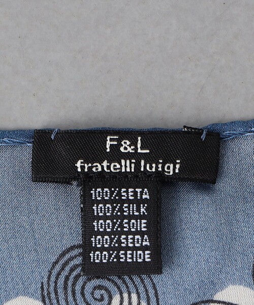 Fratelli Luigi（フラテッリルイージ）の「＜FRATELLI LUIGI＞ シフォン サークルプリント ポケットチーフ（ポケットチーフ・メンズ・ダークブラウン/ライトグレー/ライトブルー・FREE）」の4枚目の写真