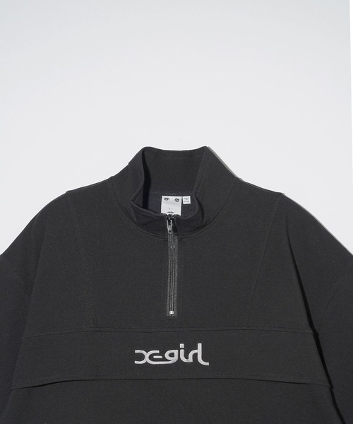 X-girl（エックスガール）の「CROPPED ANORAK TOP（スウェット