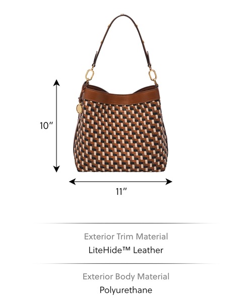 FOSSIL（フォッシル）の「フォッシル 肩かけバッグ レディース PU ブラウン 11インチのiPad収納可 ZB11006249（ショルダーバッグ・レディース・ブラウン・FREE）」の5枚目の写真