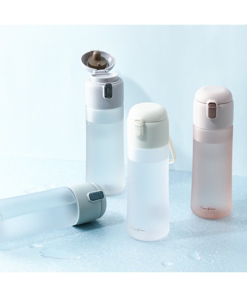 OFF-WHITE 水筒 ／ウォーターボトル　グレー セール】ワンタッチクリアボトル グレー（水筒）｜Francfranc（フラン