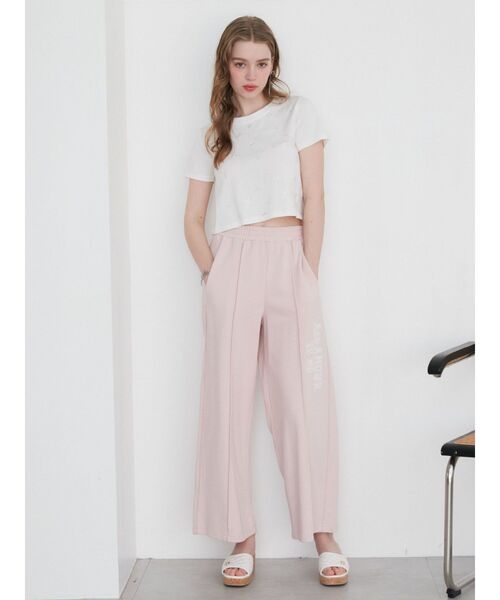 CALNAMUR（カルナムール）の「CALNAMUR キラキラ Tシャツ（Tシャツ/カットソー・レディース・ブラック/ホワイト/ピンク・FREE）」の4枚目の写真