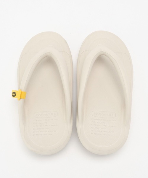 TAW&TOE（トーアンドトー）の「【TAW&TOE】Flipflop Zero（サンダル・レディース・クリーム/チャコール/ブラック・フリー）」の8枚目の写真