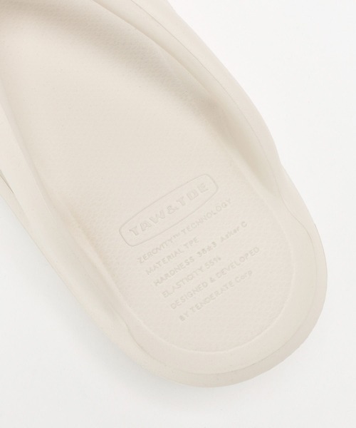 TAW&TOE（トーアンドトー）の「【TAW&TOE】Flipflop Zero（サンダル・レディース・クリーム/チャコール/ブラック・フリー）」の12枚目の写真