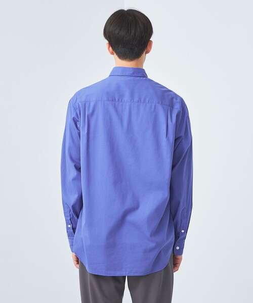 green label relaxing（グリーンレーベルリラクシング）の「コットン シルク ボイル ジャストルーズ シャツ（シャツ/ブラウス・メンズ・ピンク/ロイヤルブルー/ダークグレー・XL/M/S/L）」の9枚目の写真