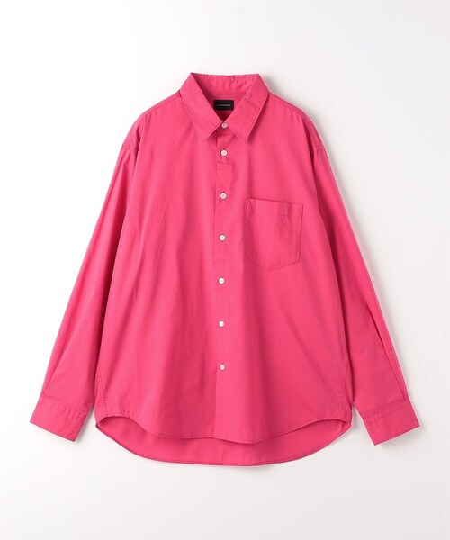 green label relaxing（グリーンレーベルリラクシング）の「コットン シルク ボイル ジャストルーズ シャツ（シャツ/ブラウス・メンズ・ピンク/ロイヤルブルー/ダークグレー・XL/M/S/L）」の18枚目の写真