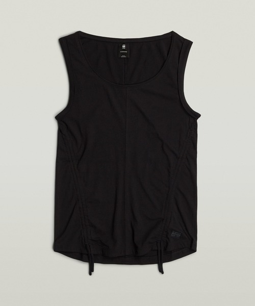 G-STAR(ジースター)の「ADJUSTABLE TUCKED SLEEVE TOP/アジャスタブルタックデザインタンクトップ(タンクトップ・レディース・グリーン系その他/ダークブラック・SMALL/X-SMALL/MEDIUM)」の13枚目の写真