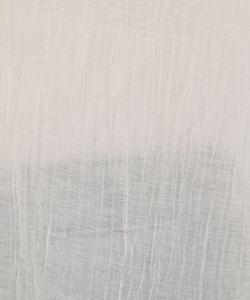 LOWRYS FARM(ローリーズファーム)の「シアーバンドシャツ 991800(シャツ/ブラウス・レディース・グレー/ピンク/ブルー/グリーン/アイボリー/ホワイト系その他・SHORT/LONG)」の12枚目の写真