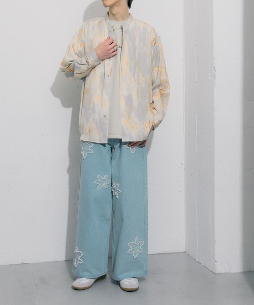 SENSE OF PLACE by URBAN RESEARCH（センスオブプレイスバイアーバンリサーチ）の「マーブルプリントバンドカラーシャツ（シャツ/ブラウス・メンズ・その他2/その他1・LARGE/MEDIUM）」の20枚目の写真