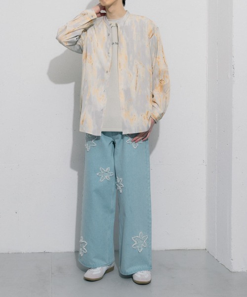 SENSE OF PLACE by URBAN RESEARCH（センスオブプレイスバイアーバンリサーチ）の「マーブルプリントバンドカラーシャツ（シャツ/ブラウス・メンズ・その他2/その他1・LARGE/MEDIUM）」の21枚目の写真