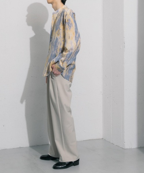 SENSE OF PLACE by URBAN RESEARCH（センスオブプレイスバイアーバンリサーチ）の「マーブルプリントバンドカラーシャツ（シャツ/ブラウス・メンズ・その他2/その他1・LARGE/MEDIUM）」の8枚目の写真