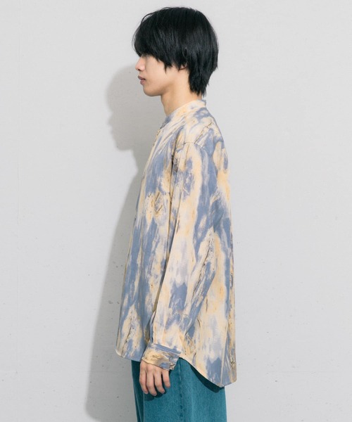 SENSE OF PLACE by URBAN RESEARCH（センスオブプレイスバイアーバンリサーチ）の「マーブルプリントバンドカラーシャツ（シャツ/ブラウス・メンズ・その他2/その他1・LARGE/MEDIUM）」の13枚目の写真