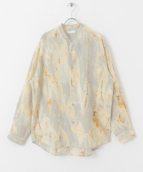 SENSE OF PLACE by URBAN RESEARCH（センスオブプレイスバイアーバンリサーチ）の「マーブルプリントバンドカラーシャツ（シャツ/ブラウス・メンズ・その他2/その他1・LARGE/MEDIUM）」の15枚目の写真