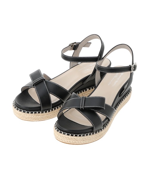 ORiental TRaffic（オリエンタルトラフィック）の「ORiental TRaffic リボンウエッジサンダル（サンダル・レディース・ブラック/ベージュ/ブラウン・S/M/L）」の10枚目の写真