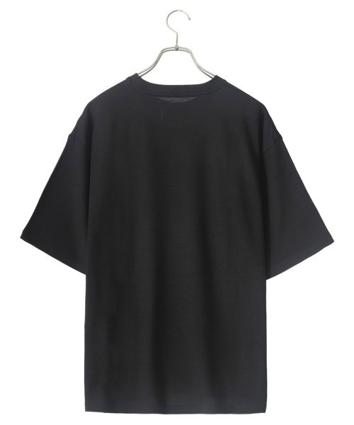 PORT BY ARK（ポートバイアーク）の「PORT BY ARK / ポートバイアーク：Wool S/S T-Shirt：PO15-T002[COR]（Tシャツ/カットソー・メンズ・ブラック/ネイビー・1/2）」の4枚目の写真