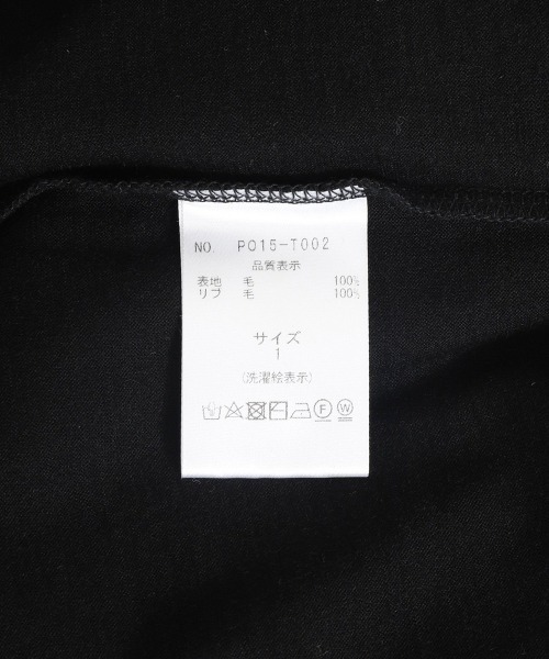 PORT BY ARK（ポートバイアーク）の「PORT BY ARK / ポートバイアーク：Wool S/S T-Shirt：PO15-T002[COR]（Tシャツ/カットソー・メンズ・ブラック/ネイビー・1/2）」の6枚目の写真