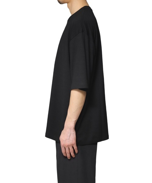 PORT BY ARK（ポートバイアーク）の「PORT BY ARK / ポートバイアーク：Wool S/S T-Shirt：PO15-T002[COR]（Tシャツ/カットソー・メンズ・ブラック/ネイビー・1/2）」の12枚目の写真