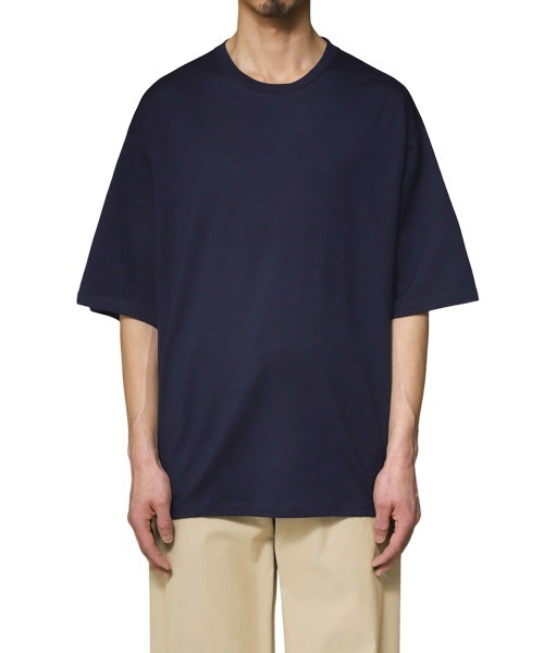 PORT BY ARK（ポートバイアーク）の「PORT BY ARK / ポートバイアーク：Wool S/S T-Shirt：PO15-T002[COR]（Tシャツ/カットソー・メンズ・ブラック/ネイビー・1/2）」の15枚目の写真