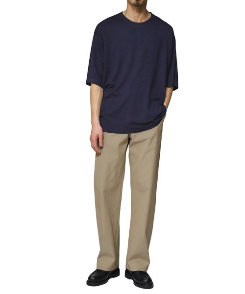 PORT BY ARK（ポートバイアーク）の「PORT BY ARK / ポートバイアーク：Wool S/S T-Shirt：PO15-T002[COR]（Tシャツ/カットソー・メンズ・ブラック/ネイビー・1/2）」の18枚目の写真