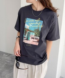 fredy emue | シルケットPHOTO Tシャツ(Tシャツ/カットソー)
