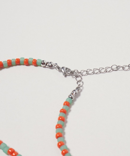DIET BUTCHER(ダイエットブッチャー)の「DIET BUTCHER/ダイエットブッチャー Beads necklace collaboration with Adder ネックレス(ネックレス・メンズ・グリーン系/レッド系・FREE)」の5枚目の写真