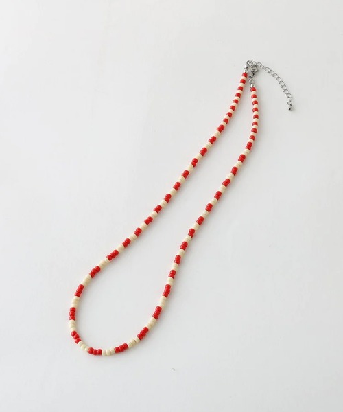 DIET BUTCHER(ダイエットブッチャー)の「DIET BUTCHER/ダイエットブッチャー Beads necklace collaboration with Adder ネックレス(ネックレス・メンズ・グリーン系/レッド系・FREE)」の7枚目の写真