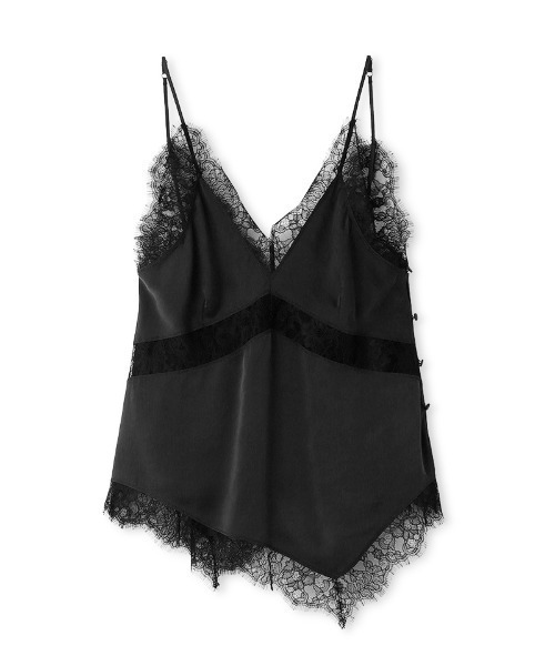 FRAY I.D（フレイアイディー）の「サンドウォッシュシルクキャミ（キャミソール・レディース・ブラック/アイボリー/オレンジ・FREE）」の3枚目の写真