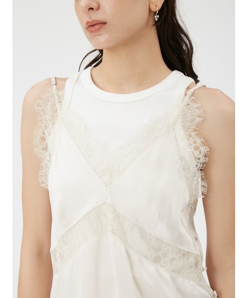 FRAY I.D（フレイアイディー）の「サンドウォッシュシルクキャミ（キャミソール・レディース・ブラック/アイボリー/オレンジ・FREE）」の8枚目の写真