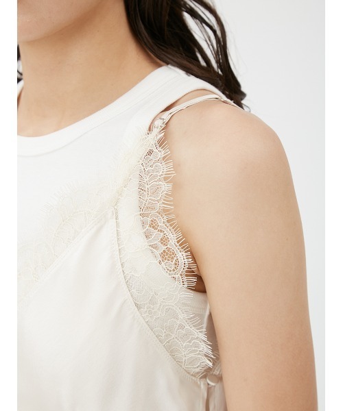 FRAY I.D（フレイアイディー）の「サンドウォッシュシルクキャミ（キャミソール・レディース・ブラック/アイボリー/オレンジ・FREE）」の9枚目の写真