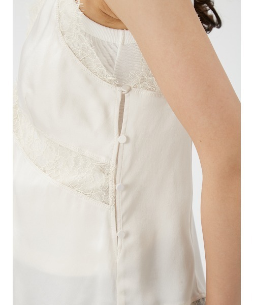 FRAY I.D（フレイアイディー）の「サンドウォッシュシルクキャミ（キャミソール・レディース・ブラック/アイボリー/オレンジ・FREE）」の10枚目の写真