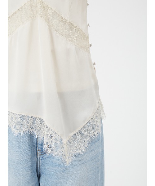 FRAY I.D（フレイアイディー）の「サンドウォッシュシルクキャミ（キャミソール・レディース・ブラック/アイボリー/オレンジ・FREE）」の11枚目の写真