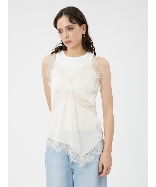 FRAY I.D（フレイアイディー）の「サンドウォッシュシルクキャミ（キャミソール・レディース・ブラック/アイボリー/オレンジ・FREE）」の13枚目の写真