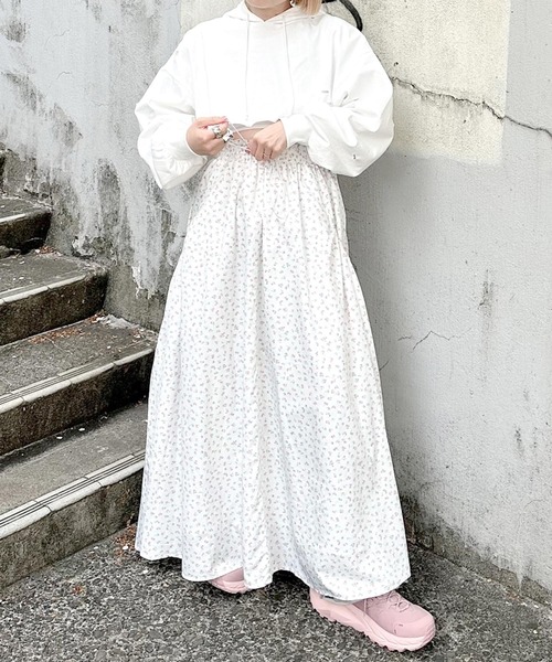 Alley by w closet（アリーバイダブルクローゼット）の「【Alley】ダメージプルオーバー（パーカー・レディース・スミクロ/ライム/オフホワイト・FREE）」の11枚目の写真