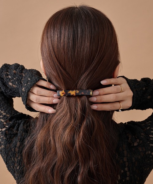 ALEXANDRE DE PARIS(アレクサンドルドゥパリ)の「【ALEXANDRE DE PARIS】ヘアクリップ AA6-735(バレッタ/ヘアクリップ・レディース・ブラック/ブラウン/その他1/その他3/その他2・FREE)」の5枚目の写真