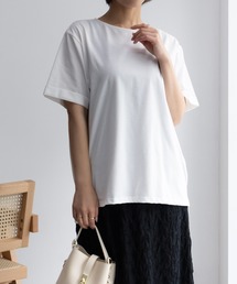 NAVY 冷感 UVカット ドライ キレイ見えTシャツ