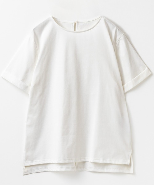 NAVY(ネイビー)の「NAVY 冷感 UVカット ドライ キレイ見えTシャツ(Tシャツ/カットソー・レディース・ベージュ/ホワイト/ブラック・L/M/XL/S)」の10枚目の写真
